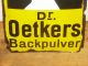 ,  Dr Oetkers Backpulver,  Emailschild Dutt Hochgesteckt Modell 1898 Emailwaren Bild 2