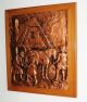 Schweres Kupferbild Relieff Auf Holz - Motiv: Pferdeschmied Kupfer Bild 2