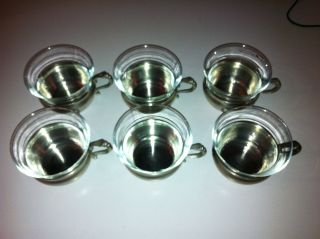 Zinn Teeservice 6 Teeglas Mit 6 Zinnfuß Reinzinn Mit Punze Sks Design 95 Zinn Bild