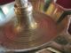 Messing Öllampe Indische Lampe Stil Antik Unikat Beschreibung Dabei Metallobjekte Bild 3