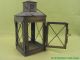 Hübsche Alte Metall Laterne Kerzenleuchter Garten Hänge Stall Lampe Antik Stil Gefertigt nach 1945 Bild 2