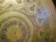 Antike Messing Tisch - Platte Tablett Teller 56 Cm Jugendstil Ranken Blüten Sterne Messing Bild 3