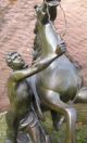 Rossebändiger Paar Figuren / Skulptur Bronze 2.  H.  19.  Jhdt.  Nach Guillaume Coustou Bronze Bild 5