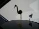Messing Figur Skulptur Statue Flamingo Deko Gefertigt nach 1945 Bild 1