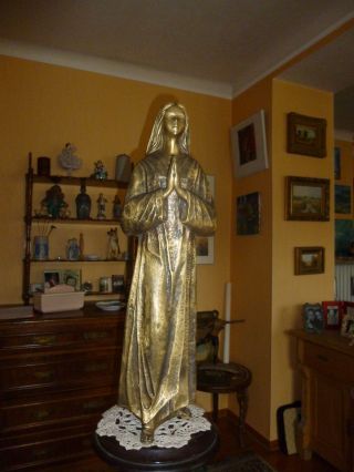Große Bronze,  Madonna,  Aus Einer Kleinen Kapelle Im Oberallgäu,  Aus Nachlass. Bild
