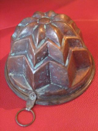 Pudding Form Antik Kupfer Gugelhupf Bild