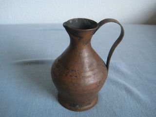 Kanne Kupfer Kupferkanne Ca.  15,  0 Cm Alt Antik Metallgefäß Gefäß Vase Bild