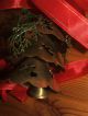 Alte Messing Weihnachtsglocke - Baumzapfen - Weihnachten - Advent Gefertigt nach 1945 Bild 3
