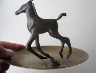 Baller / Bosse / Hagenauer: Bronze - Pferd Auf Flacher Schale Mit Whw Prägung Bild