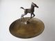 Baller / Bosse / Hagenauer: Bronze - Pferd Auf Flacher Schale Mit Whw Prägung Gefertigt nach 1945 Bild 2