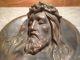Antike Bronze Bronzefigur Figur Skulptur Jesus Bild Wandrelief Wandteller 1900 1900-1949 Bild 1