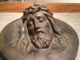 Antike Bronze Bronzefigur Figur Skulptur Jesus Bild Wandrelief Wandteller 1900 1900-1949 Bild 7