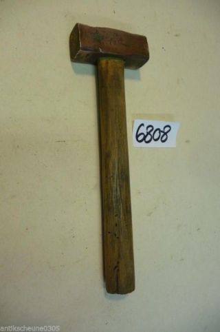 6808.  Alter Kupfer Hammer Bild