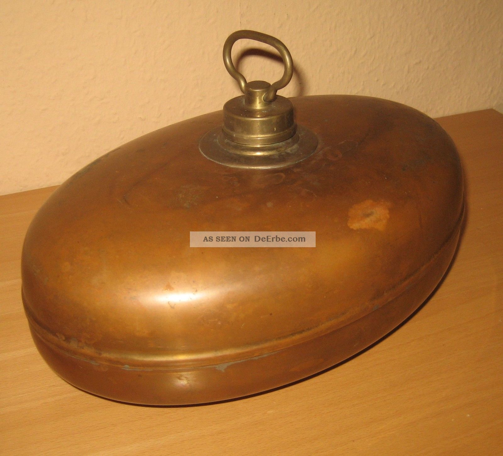 Große Wärmflasche Prima Kupfer Bettflasche Bettwärmer Reinkupfer (nr.  3) Kupfer Bild