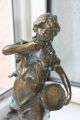 Jugendstil,  Bronzeskulptur Mädchen Mit Tambourine Bronze Bild 4