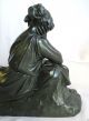 Die Lesende Dichtkunst Bronze Skulptur 9,  7 Kg Ca 1840 Frau Liegend Figur (nr.  51) Bronze Bild 7