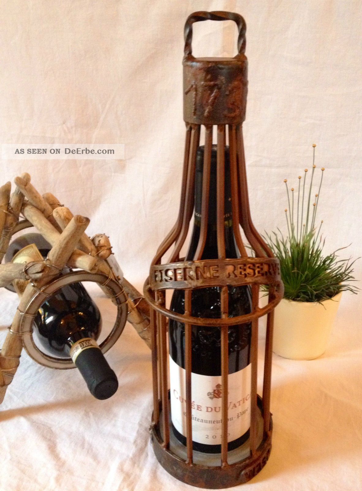 Eiserne Reserve - Wein - Metall Kunst - Stahl Kupfer - Weihnachten - Geschenke Gefertigt nach 1945 Bild