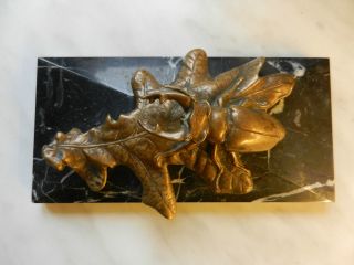 Briefbeschwerer Ca.  1900 Bronze Bild