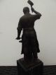 Bronzefigur Der Schmied Signiert W.  Nitschke Um 1920 Bronze Bild 3