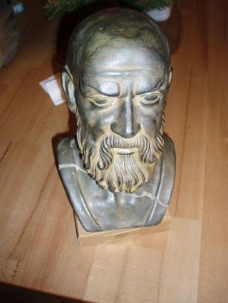 Ton Büste Statue Skulptur Philosoph Sokrates Griechische Mythologie / Geschichte Bild