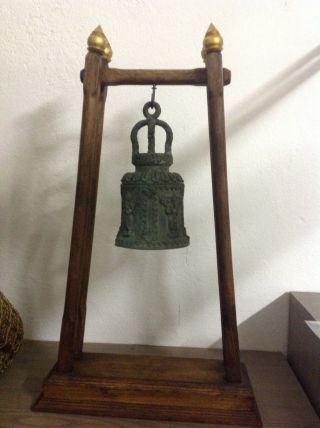 Glocke,  Thailand,  Tempelglocke,  Ca.  45cm Hoch,  2kg,  Ganesha,  Aus Chiang Mai, Bild