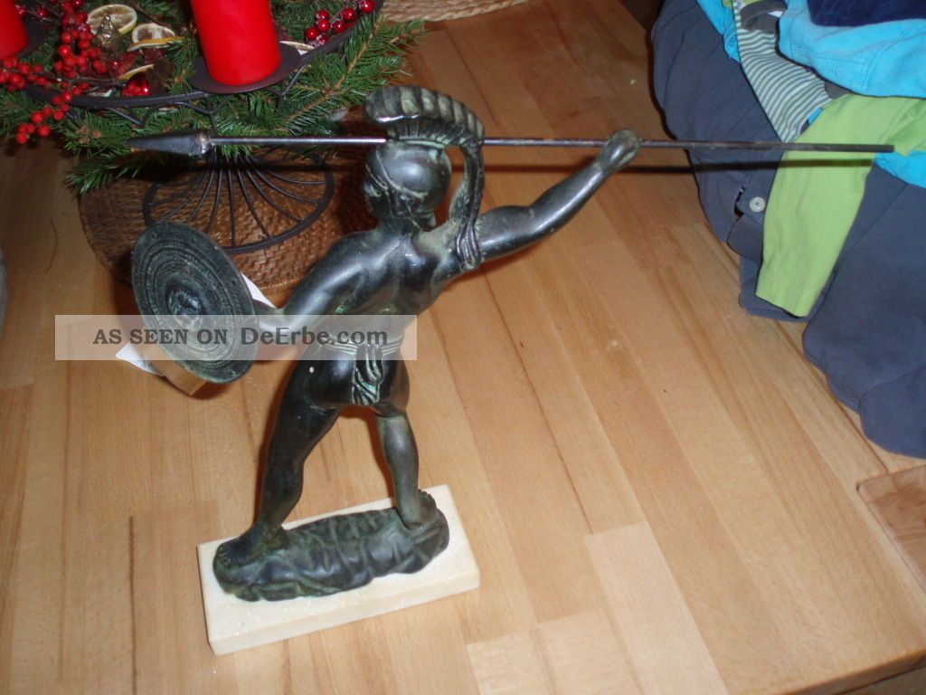 Bronze Statue Bronzeskulptur Leonidas König V.  Sparta Griechische Mythologie Bronze Bild
