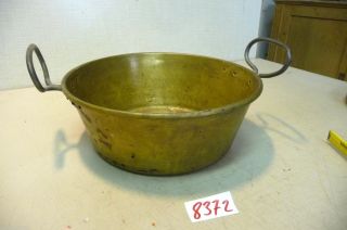 Nr.  8372.  Alte Schale Messing Topf Obstschale Deko Schale Old Brass Fruit Bowl Bild