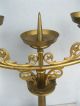 Großer Alter Kerzenleuchter Für 5 Große Kerzen Messing/bronze 51cm Dachbodenfund Bronze Bild 1
