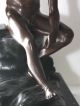 Fonderie Sommer Napoli Figürliche Bronze Sitzender Männerakt Ca.  1890 Signiert Bronze Bild 9