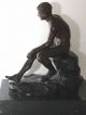 Fonderie Sommer Napoli Figürliche Bronze Sitzender Männerakt Ca.  1890 Signiert Bronze Bild 7