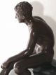 Fonderie Sommer Napoli Figürliche Bronze Sitzender Männerakt Ca.  1890 Signiert Bronze Bild 8
