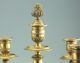 Paar Französische Empire Bronze Kandelaber Kerzen Leuchter 1860 9kg Candelholder Antike Originale vor 1945 Bild 2