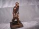 Bronze Figur Bronzefigur Auf Sockel Bronze Bild 1