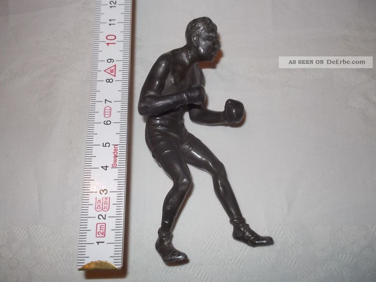 Antike Kleine Bronze Figur Boxer Ca.  1920 Ca.  11cm Bronze Bild
