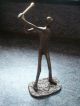 Moderne Edle Bronze Skulptur Figur Bronze Golfspieler Ca.  24,  5 Cm Bronze Bild 4