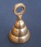 Antike Massiv Messing Glocke Tischglocke Inizialen N Bell S India Gefertigt nach 1945 Bild 1