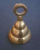 Antike Massiv Messing Glocke Tischglocke Inizialen N Bell S India Gefertigt nach 1945 Bild 6