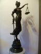 Justizia Bronze Figur Justitia Göttin Der Gerechtigkeit Anwalt Recht H:ca.  101cm Bronze Bild 4