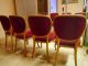 4 Stühle Mit Dunkel - Rotem Samtbezug Chippendale 1920er Jahre Stühle Bild 2
