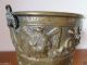 Antik Messing/bronze Sektkühler/eisbehälter18 Jahrhundert Seltener Motiv Schrift Messing Bild 6