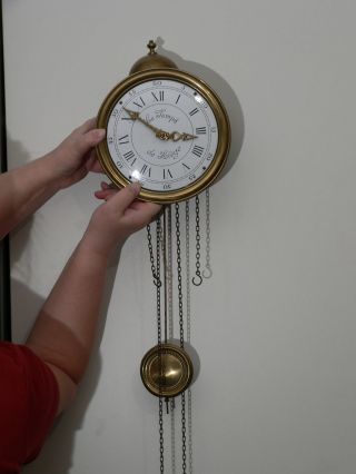 Wanduhr Wie Stationsuhr Comtoise Zaanse Wuba Holland Clock Regulator Pendeluhr Bild