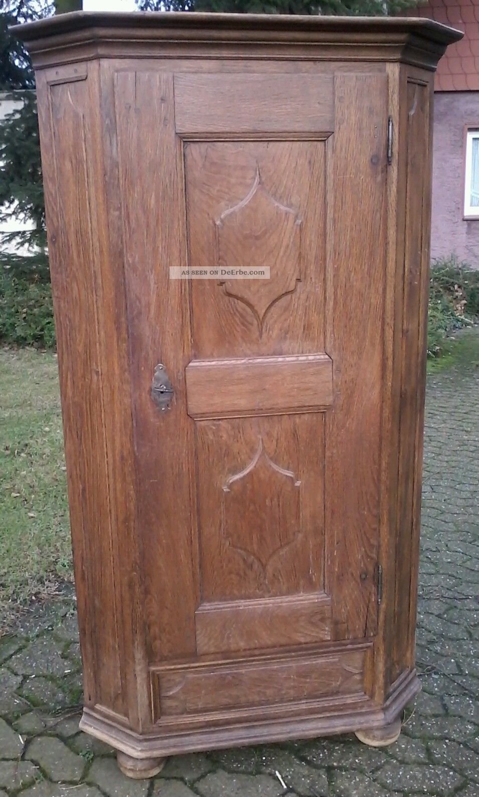 Alter eckschrank eiche massiv schrank