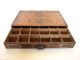 Antik Holzkiste Schublade Schubfach Nähkasten Sortierkasten Nähspulenbox Loft 1920-1949, Art Déco Bild 2