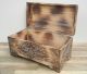 Truhe Schatztruhe Holz Kiste Box Dose Holztruhe Blumen Aufbewahrung 60cm Stilmöbel nach 1945 Bild 1