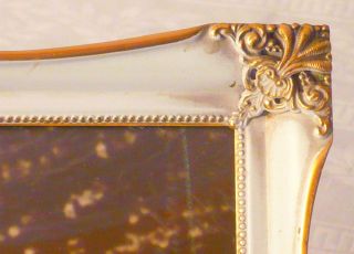 Antiker Musealer Bilderrahmen Rahmen Jugendstill Bronze Gewölbtes Glas Groß Bild