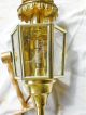 Alte Messing - Wandlampe (2.  Kutscher - Lampe) Elektrifiziert Siehe 1. Antike Originale vor 1945 Bild 2