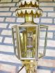 Alte Messing - Wandlampe (2.  Kutscher - Lampe) Elektrifiziert Siehe 1. Antike Originale vor 1945 Bild 7