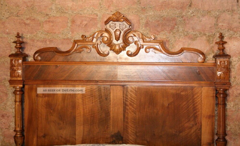 Wunderschönes Elegantes Schlafzimmer Um 1880 In Nussbaum