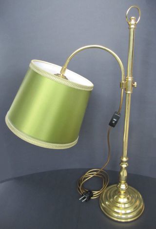 Alte Messinglampe Tischlampe Stehlampe W&f Messing Lampe Leuchte Runder Schirm Bild
