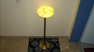 Boden Stehlampe Art Deco Messing Glas Beleuchtung Dekoration Bild